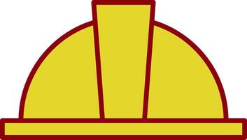 Hard Hat Line Two Color Icon vector