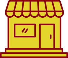 Shop Line Two Color Icon vector