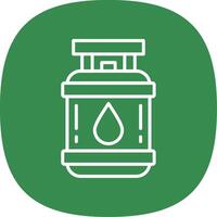 Propane Line Curve Icon vector