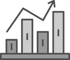 Stock Market Fillay Icon vector