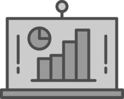 Analytics Fillay Icon vector