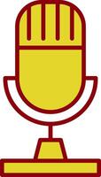 Microphone Line Two Color Icon vector