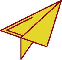 Paper Plane Line Two Color Icon vector