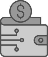 Ewallet Fillay Icon vector