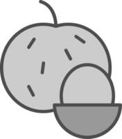 longan relleno icono vector