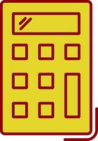 Calculator Line Two Color Icon vector