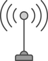 Antena Line Two Color Icon vector