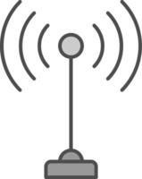 Antena Line Two Color Icon vector