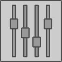 Faders Fillay Icon vector