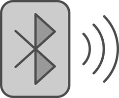 Bluetooth relleno icono vector