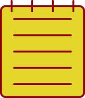 Note Line Two Color Icon vector