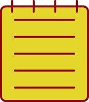 Note Line Two Color Icon vector