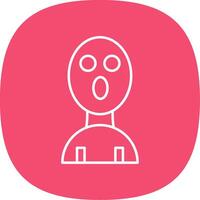 Balaclava Line Curve Icon vector