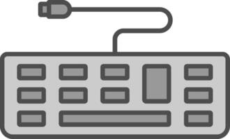 Keyboard Fillay Icon vector