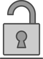 Open Fillay Icon vector