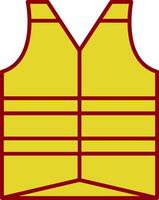 Vest Line Two Color Icon vector