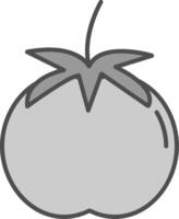 tomate relleno icono vector