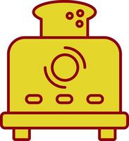 Toaster Line Two Color Icon vector