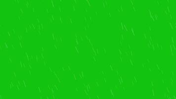 Green Screen rain falling effect and splash, Rain animation 4K Resolution video