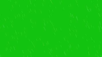 Green Screen rain falling effect and splash, Rain animation 4K Resolution video