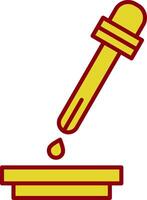 Pipette Line Two Color Icon vector