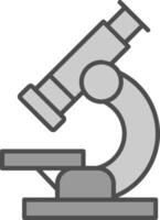 Microscope Fillay Icon vector