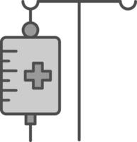 Medical Drip Fillay Icon vector