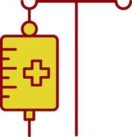 Medical Drip Line Two Color Icon vector