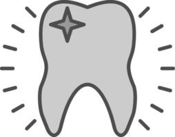 Tooth Fillay Icon vector