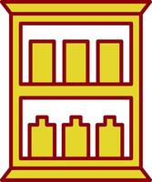 Medicine Cabinet Line Two Color Icon vector