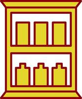 Medicine Cabinet Line Two Color Icon vector