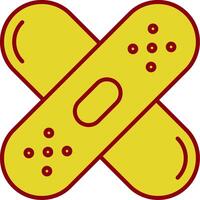 Band - Aid Line Two Color Icon vector