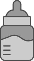 Baby Bottle Fillay Icon vector