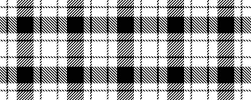 black white tartan seamless pattern vector