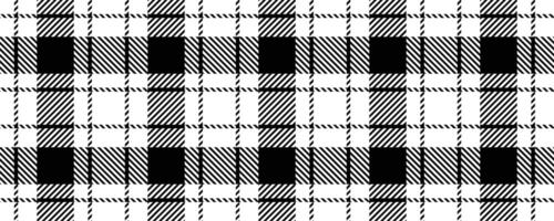 black white tartan seamless pattern vector