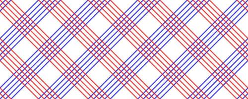 diagonal red blue tartan seamless pattern vector