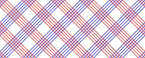 diagonal red blue tartan seamless pattern vector