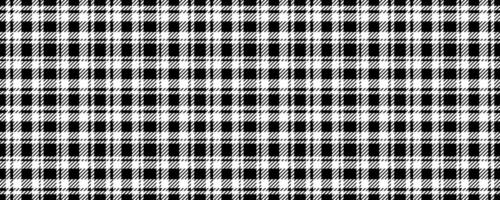 black white tartan seamless pattern vector
