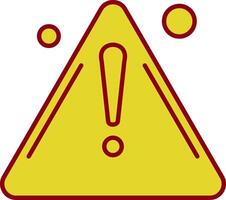 Warning Line Two Color Icon vector