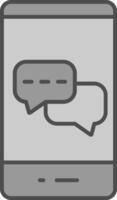 Messages Fillay Icon vector