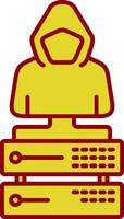 Data Line Two Color Icon vector
