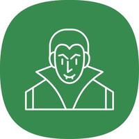 Evil Line Curve Icon vector