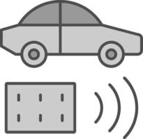 Remote Vehicle Fillay Icon vector