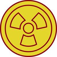 Nuclear Line Two Color Icon vector