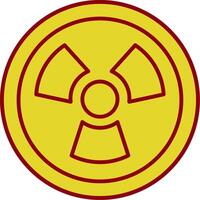 Nuclear Line Two Color Icon vector