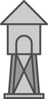 Watchtower Fillay Icon vector