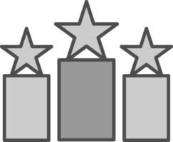 Rank Fillay Icon vector