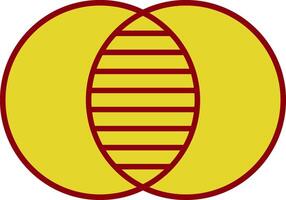 Overlap Line Two Color Icon vector