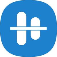 Vertical Align Centre Line Two Color Icon vector