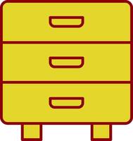 Drawer Line Two Color Icon vector